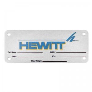 printed aluminum nameplates industrial metal nameplates