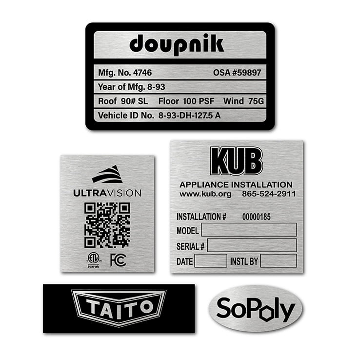 Custom Aluminum Printed Labels